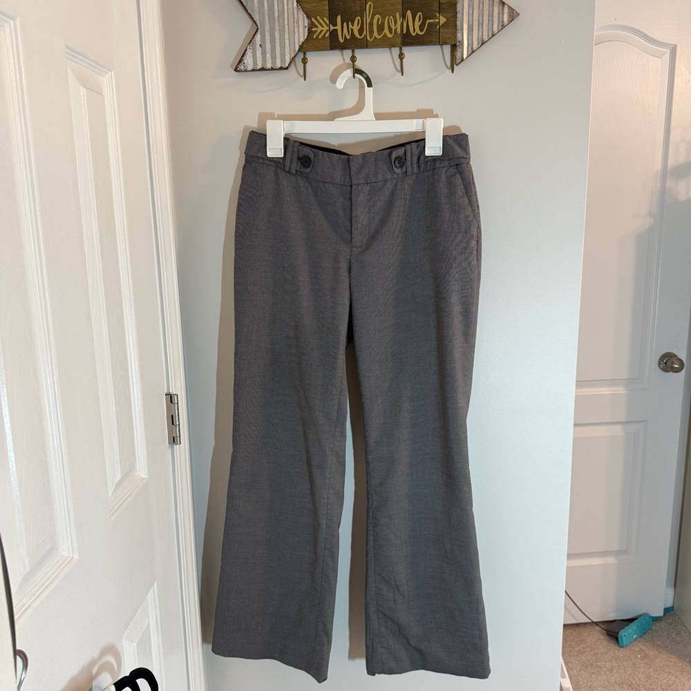 Banana Republic Jackson Fit Black and Cream Lined Dress Pants Size 8